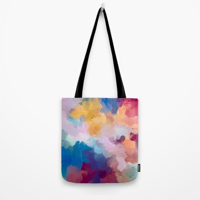 New Beginnings In Full Color | Abstract Texture Color Design Tote Bag Gallery Image 2