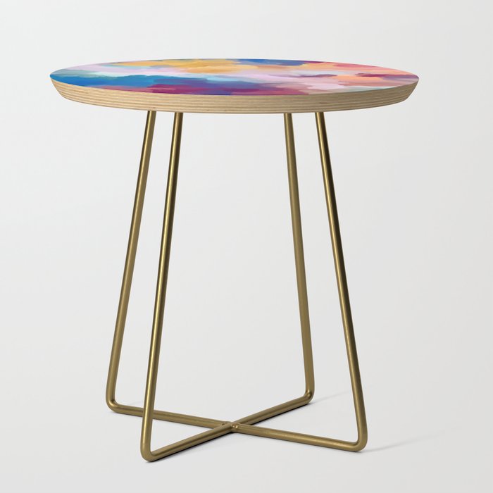 New Beginnings In Full Color | Abstract Texture Color Design Side Table Gallery Image 1