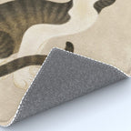 Minhwa: cat & butterflies (Korean traditional/folk art) Rug Gallery Image 4