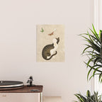 Minhwa: cat & butterflies (Korean traditional/folk art) Poster Gallery Image 2