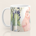 How to Train Your Leopard, Wild Cat Bohemian Woman Painting, Swimming Pool Bikini Summer Swim Animal Coffee Mug Gallery Image 3