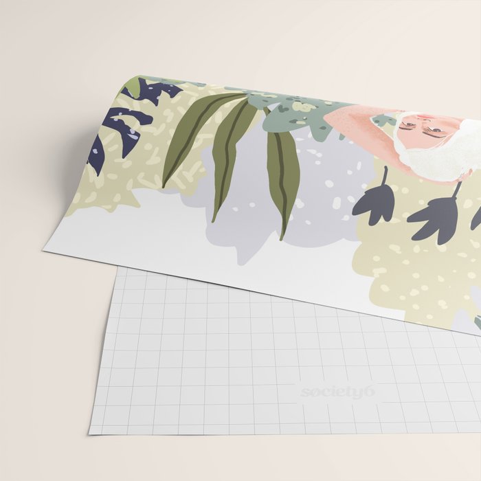 How to Train Your Leopard, Wild Cat Bohemian Woman Painting, Swimming Pool Bikini Summer Swim Animal Wrapping Paper Gallery Image 2