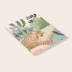How to Train Your Leopard, Wild Cat Bohemian Woman Painting, Swimming Pool Bikini Summer Swim Animal Notebook Gallery Image 2