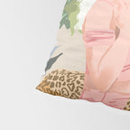 How to Train Your Leopard, Wild Cat Bohemian Woman Painting, Swimming Pool Bikini Summer Swim Animal Pillow Sham Gallery Image 4