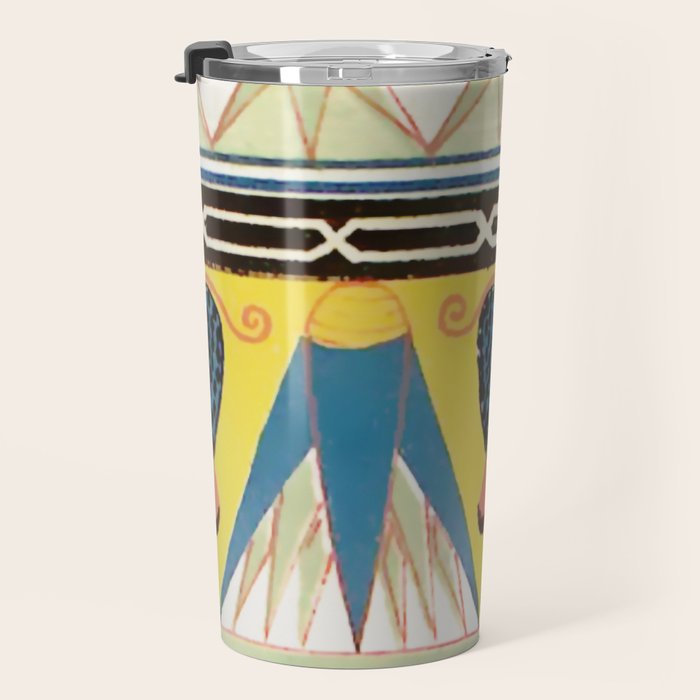 Ancient Egyptian Ornament Travel Mug Gallery Image 3