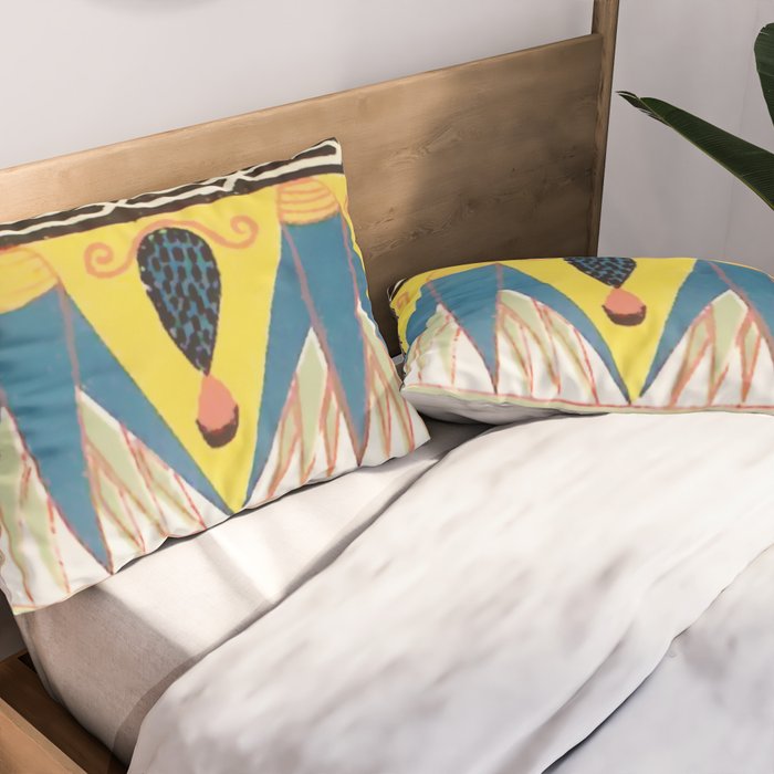 Ancient Egyptian Ornament Pillow Sham Gallery Image 2