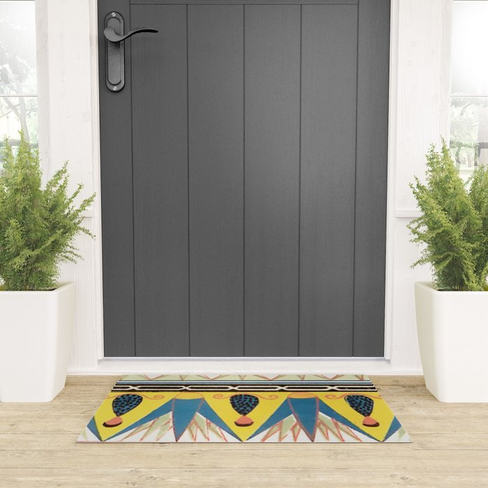 Ancient Egyptian Ornament Welcome Mat Gallery Image 3