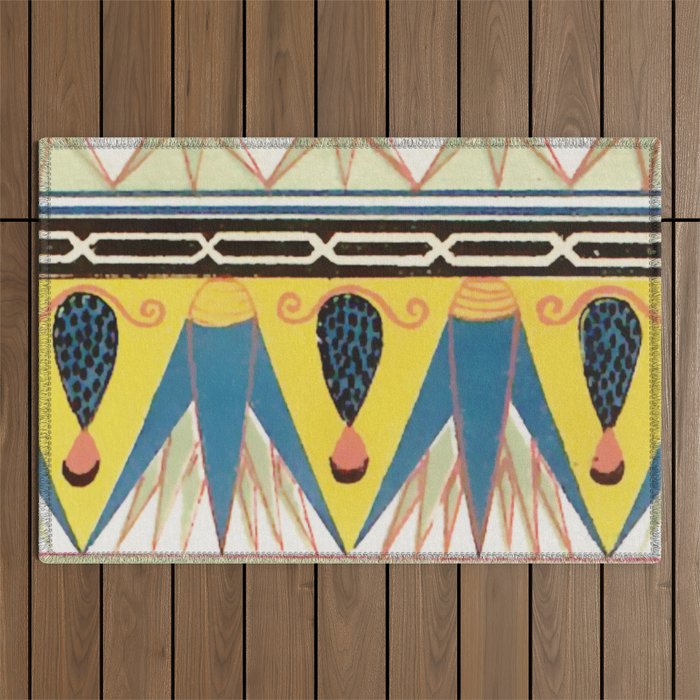 Ancient Egyptian Ornament Outdoor Rug Gallery Image 1