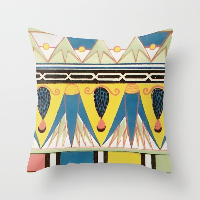 Ancient Egyptian Ornament Throw Pillow Gallery Image 6