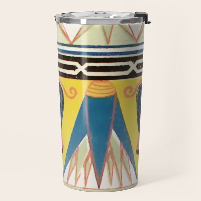 Ancient Egyptian Ornament Travel Mug Gallery Image 2