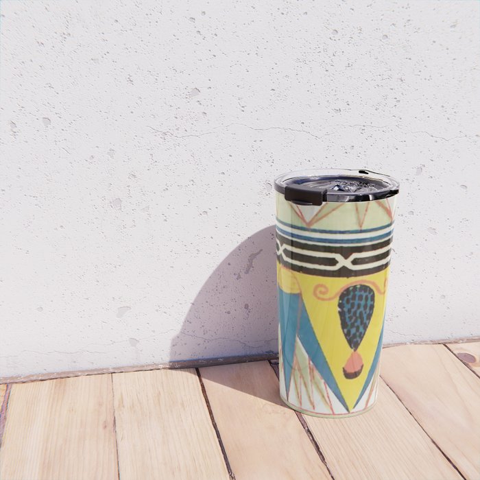 Ancient Egyptian Ornament Travel Mug Gallery Image 4