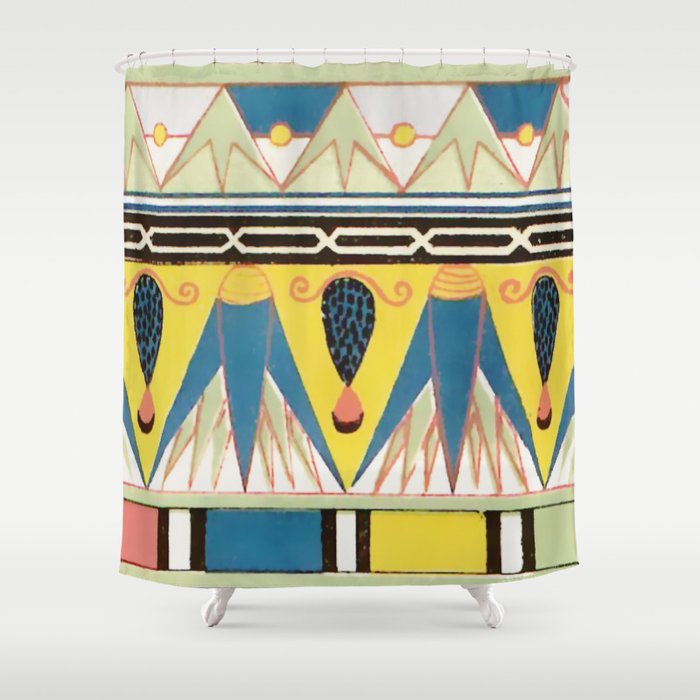 Ancient Egyptian Ornament Shower Curtain Gallery Image 1