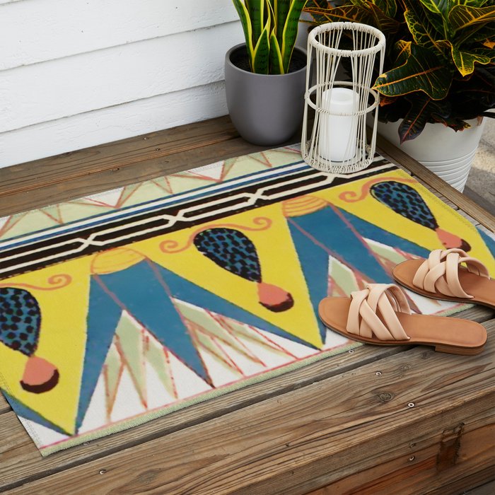Ancient Egyptian Ornament Outdoor Rug Gallery Image 2