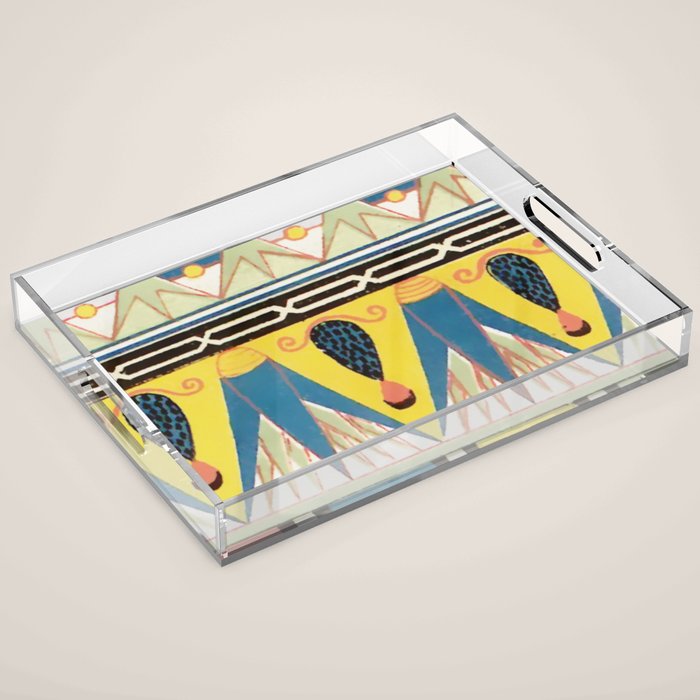 Ancient Egyptian Ornament Acrylic Tray Gallery Image 1