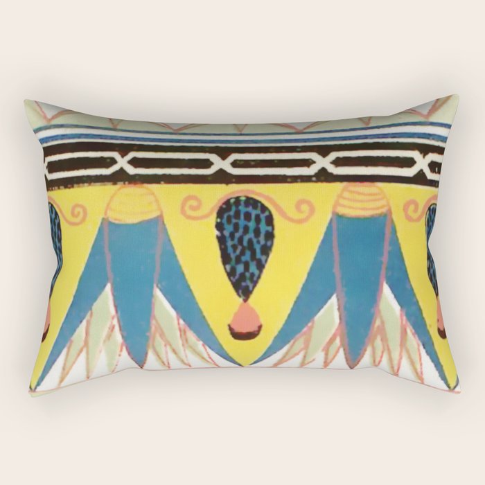 Ancient Egyptian Ornament Rectangular Pillow Gallery Image 1