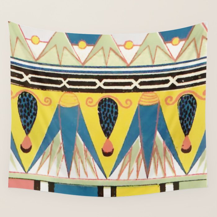 Ancient Egyptian Ornament Wall Tapestry Gallery Image 4
