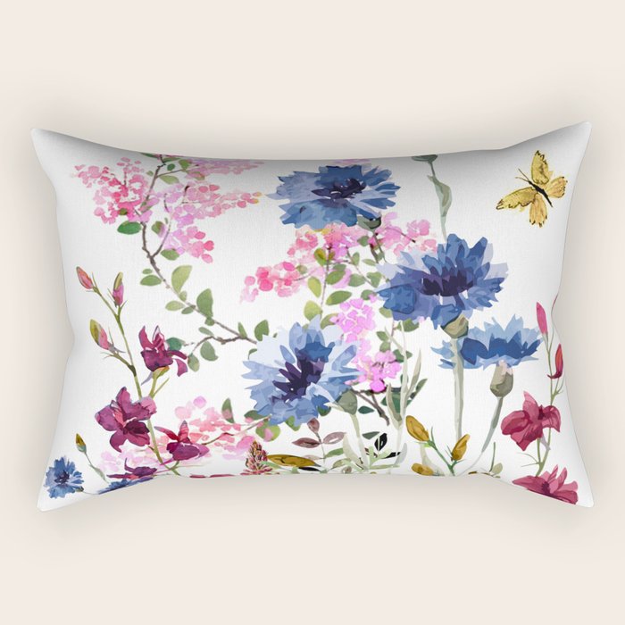 Wildflowers IV Rectangular Pillow Gallery Image 1