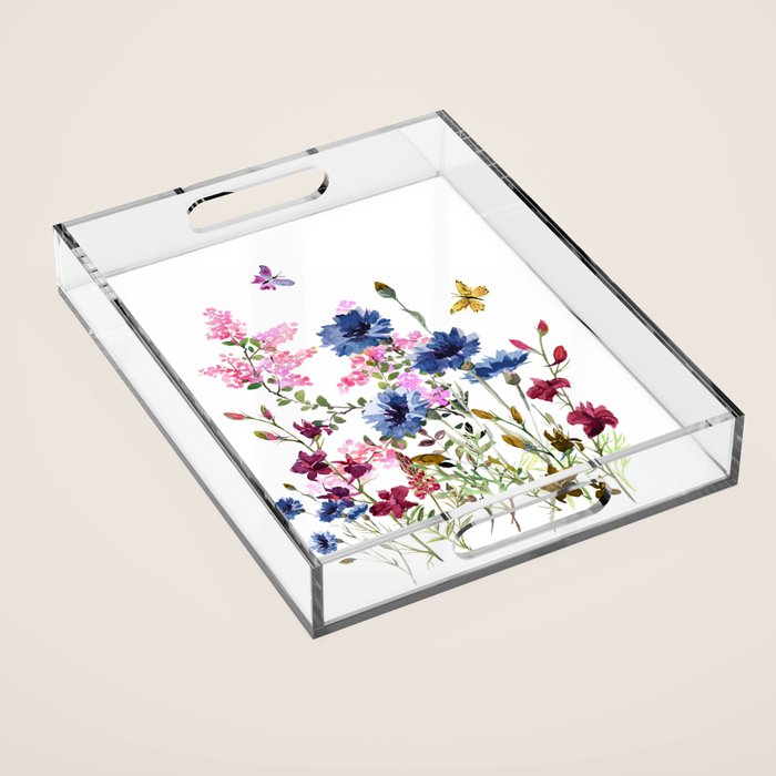Wildflowers IV Acrylic Tray Gallery Image 1