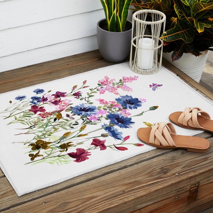 Wildflowers IV Outdoor Rug Gallery Image 2