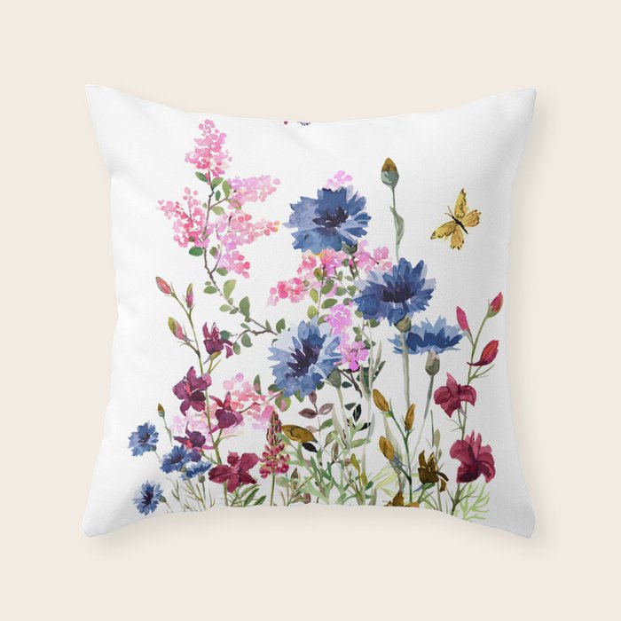 Wildflowers IV Throw Pillow Gallery Image 6