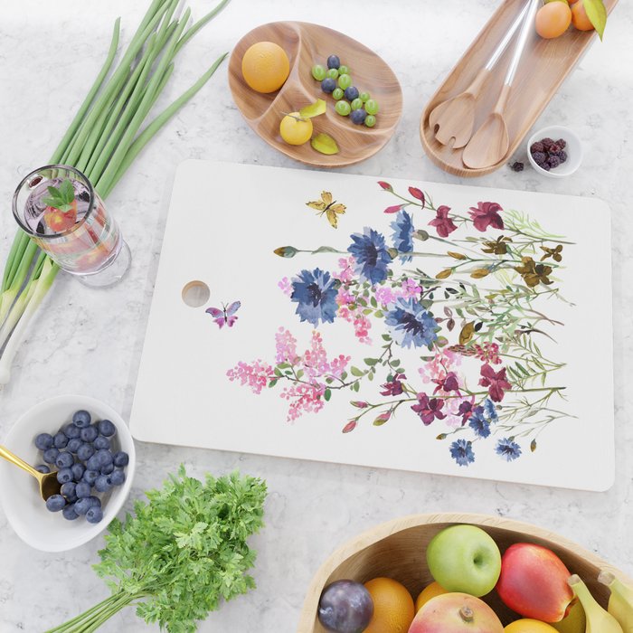 Wildflowers IV Cutting Board Gallery Image 2