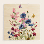 Wildflowers IV Wood Wall Art Gallery Image 1