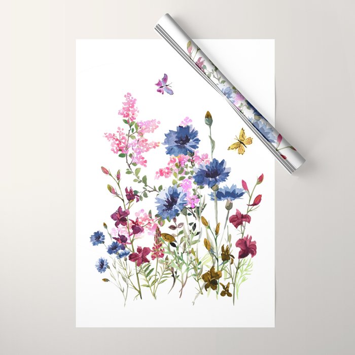 Wildflowers IV Wrapping Paper Gallery Image 1