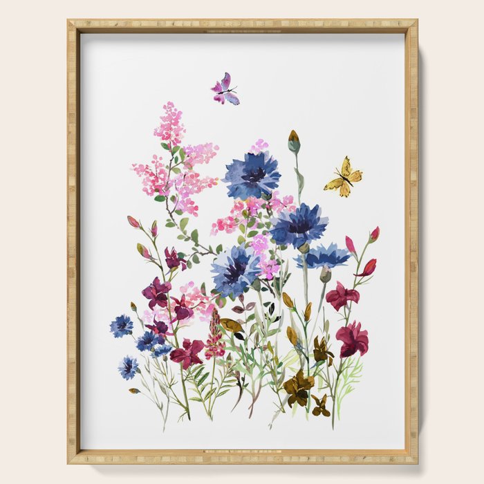 Wildflowers IV Serving Tray Gallery Image 1