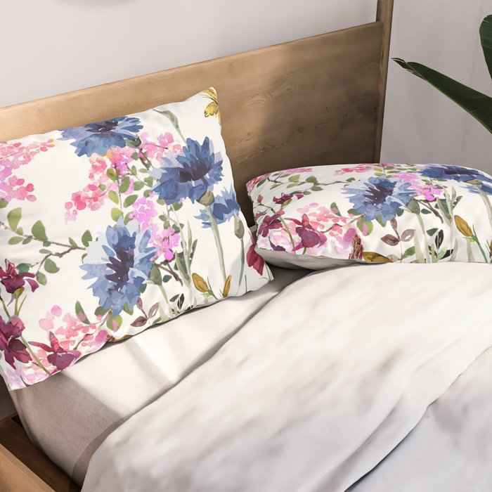 Wildflowers IV Pillow Sham Gallery Image 2