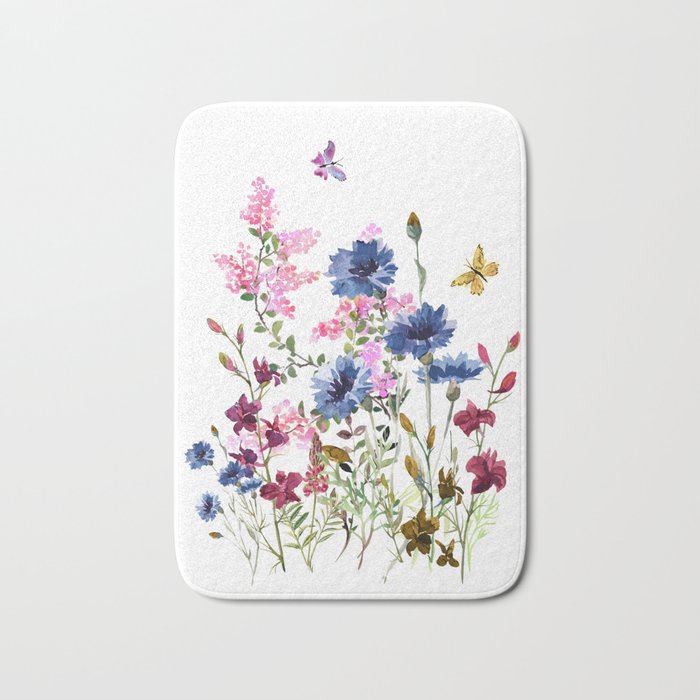 Wildflowers IV Bath Mat Gallery Image 1