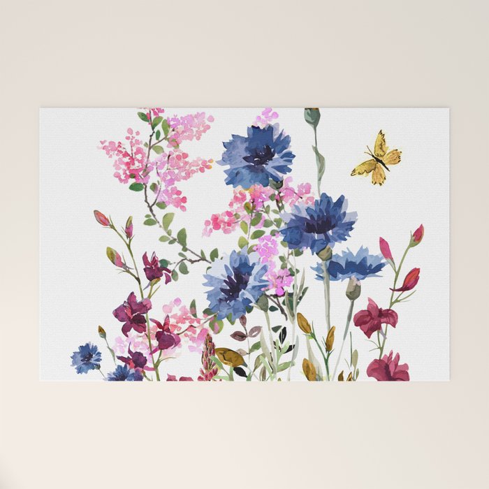 Wildflowers IV Welcome Mat Gallery Image 1