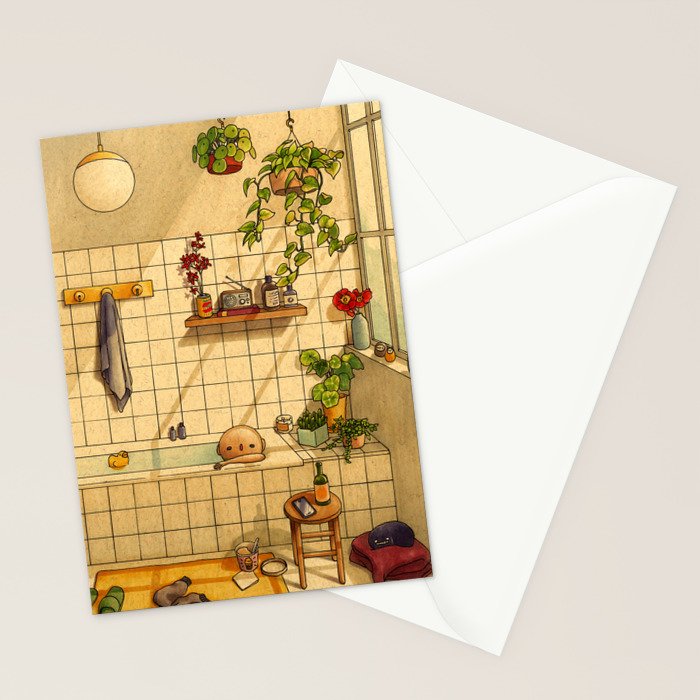 Bathroom Stationery Card Gallery Image 2