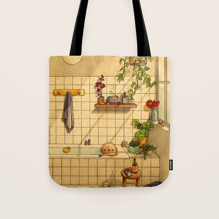 Bathroom Tote Bag Gallery Image 1