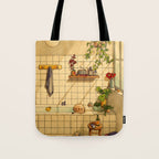 Bathroom Tote Bag Gallery Image 1