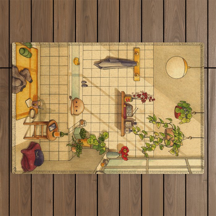 Bathroom Outdoor Rug Gallery Image 1