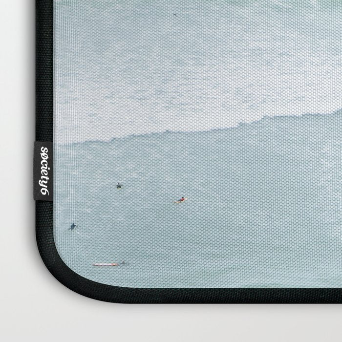 Tiny Surfers from the Sky, Lima, Peru Laptop Sleeve Gallery Image 3