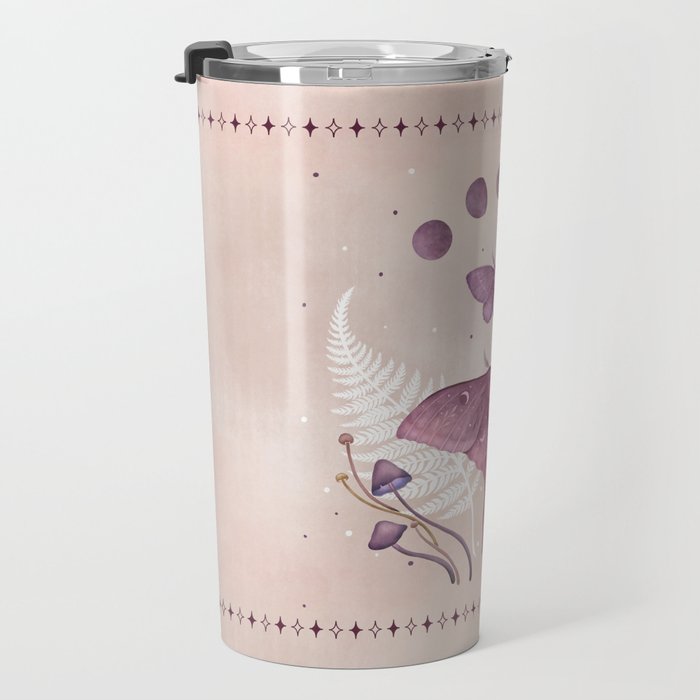 Luna and Emerald - Vintage Pink Travel Mug Gallery Image 3