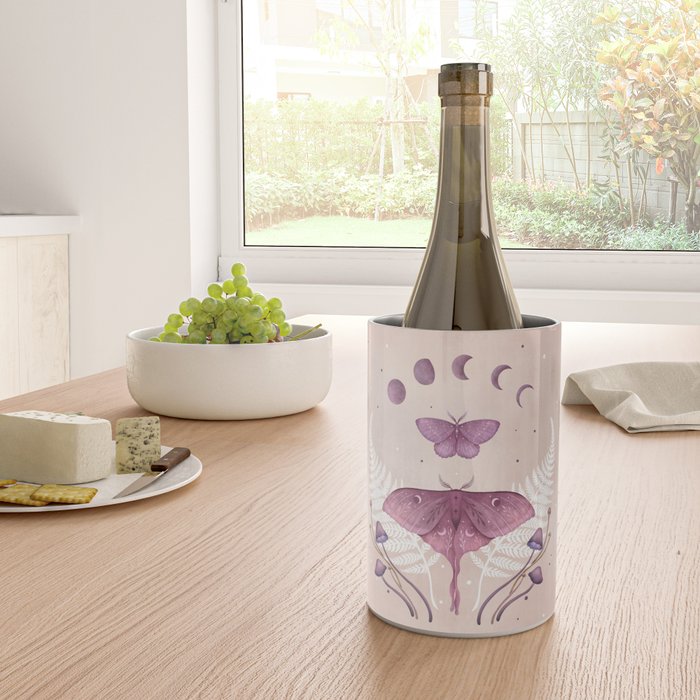 Luna and Emerald - Vintage Pink Wine Chiller Gallery Image 4