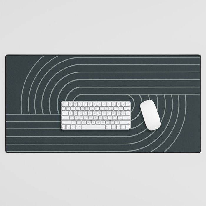 Oval Lines Abstract XXXIX Desk Mat Gallery Image 1