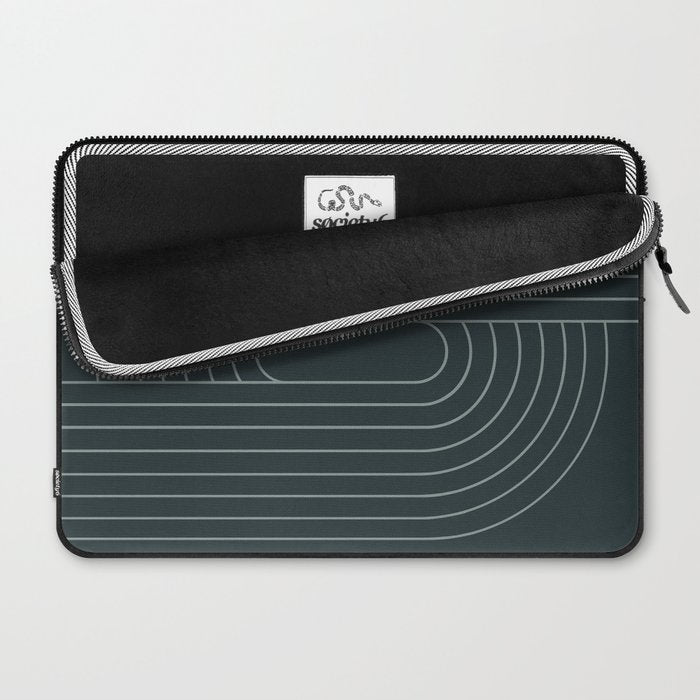 Oval Lines Abstract XXXIX Laptop Sleeve Gallery Image 2