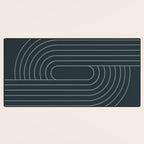 Oval Lines Abstract XXXIX Desk Mat Gallery Image 3