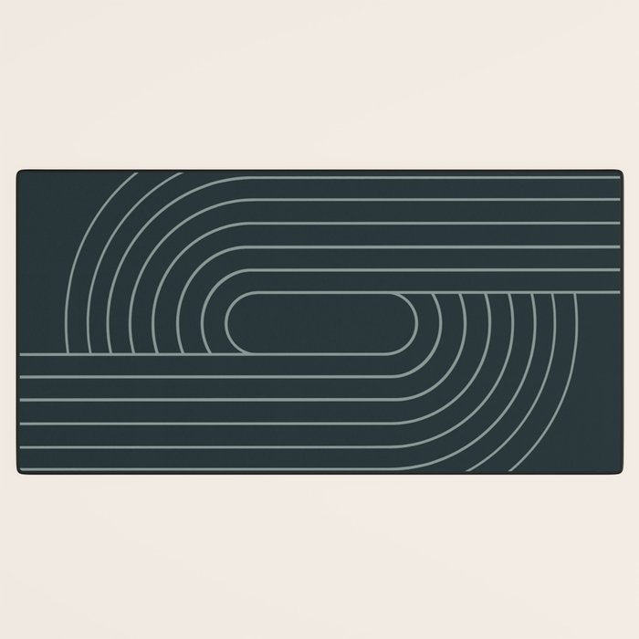 Oval Lines Abstract XXXIX Desk Mat Gallery Image 3