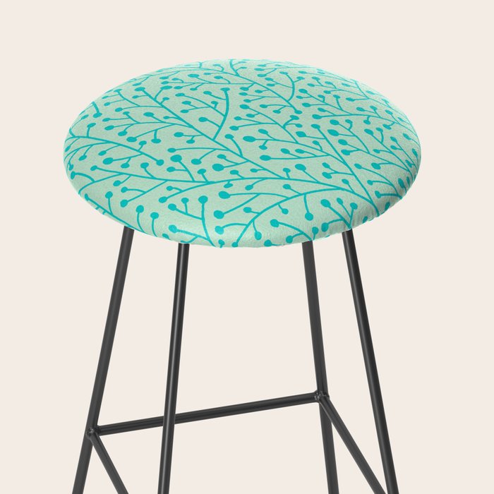 Berry Branches - Mint & Turquoise Palette Stool Gallery Image 2