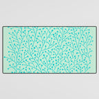 Berry Branches - Mint & Turquoise Palette Desk Mat Gallery Image 3