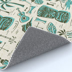 Tropical Tiki - Cream & Aqua Rug Gallery Image 4