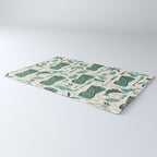 Tropical Tiki - Cream & Aqua Rug Gallery Image 3