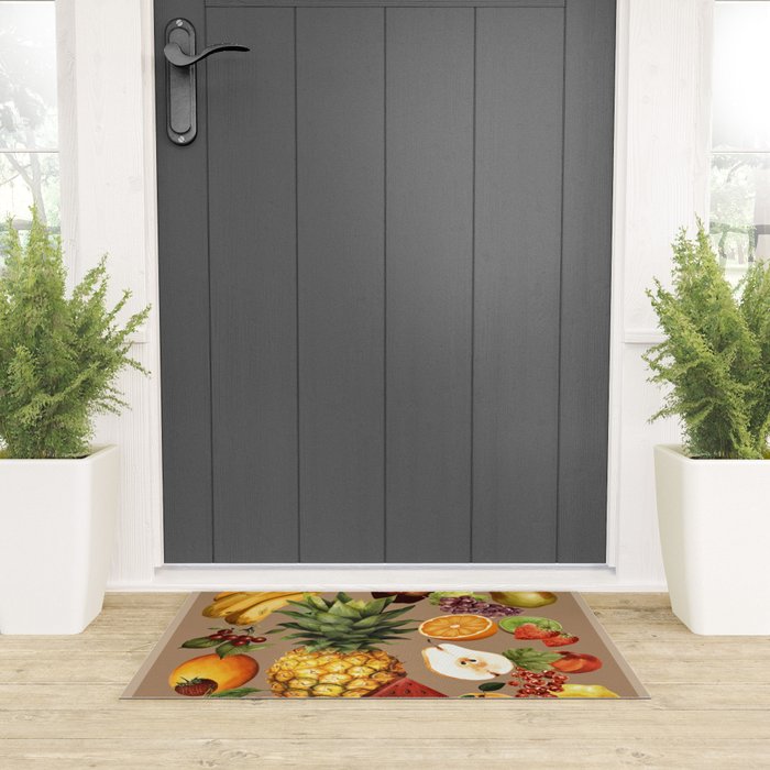 Fruits Botanical Art 2 Welcome Mat Gallery Image 3