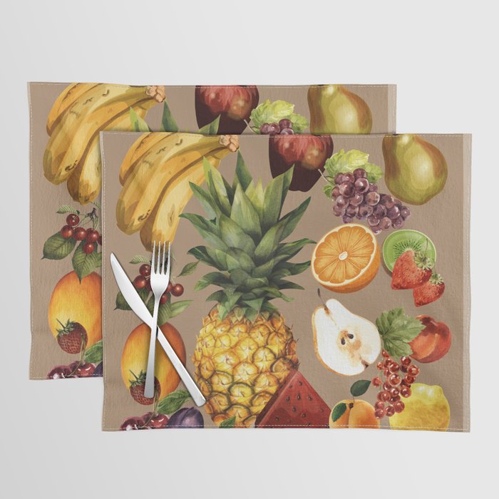Fruits Botanical Art 2 Placemat Gallery Image 1