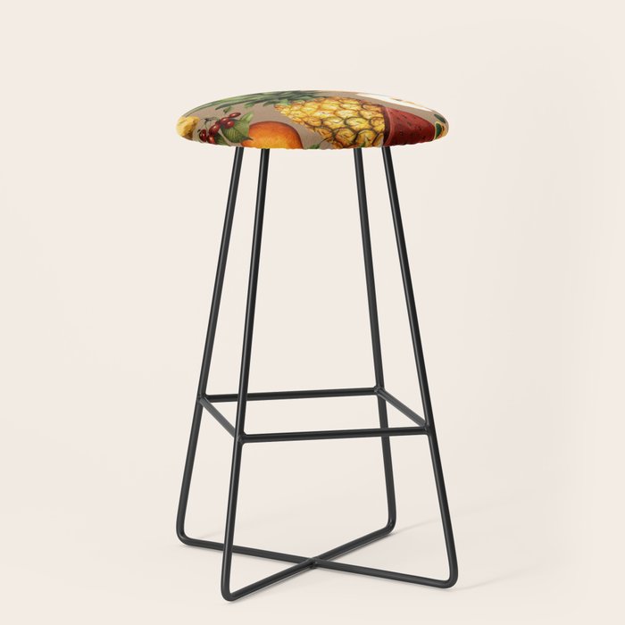 Fruits Botanical Art 2 Stool Gallery Image 1