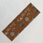 moths butterflies fall retro Yoga Mat Gallery Image 1
